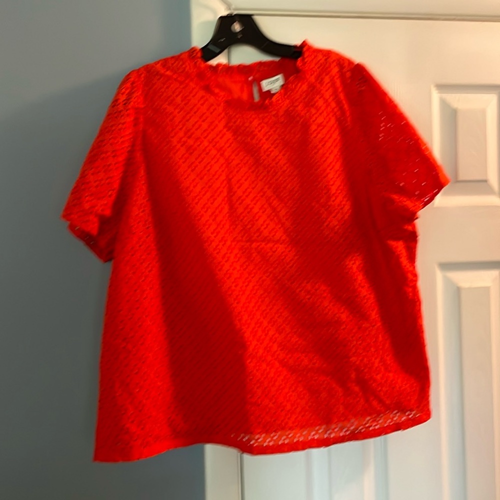 Brand new J.Crew eyelet top. Size 2X